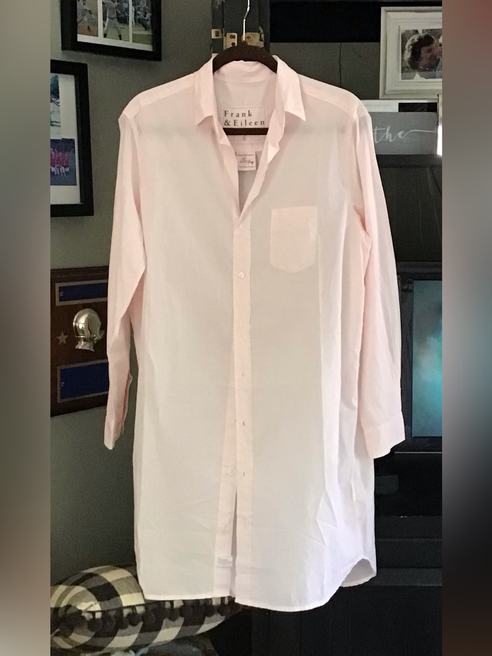 Frank & Eileen - New -Pale Pink Long-Sleeve Tunic/Dress